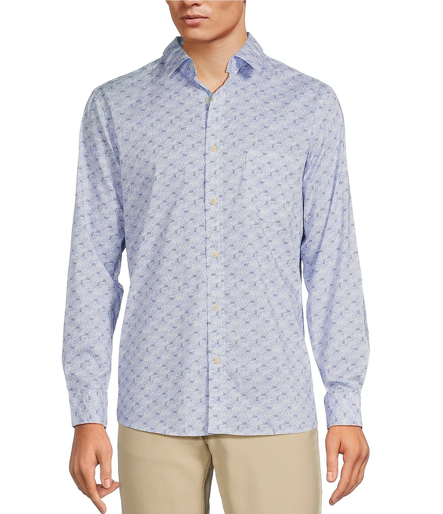 Rowm Rec + Relax Long Sleeve Performance Burst Print Shirt