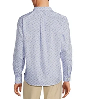 Rowm Rec + Relax Long Sleeve Performance Burst Print Shirt