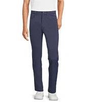 Rowm Rec + Relax Performance Flat Front Solid 4-Way Stretch 5-Pocket Pants