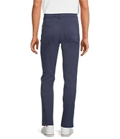 Rowm Rec + Relax Performance Flat Front Solid 4-Way Stretch 5-Pocket Pants