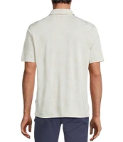 Rowm Rec & Relax Short Sleeve Floral Jacquard Polo