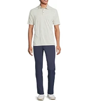 Rowm Rec & Relax Short Sleeve Floral Jacquard Polo