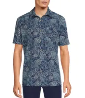 Rowm Rec & Relax Short Sleeve Performance Floral Tile Shirt