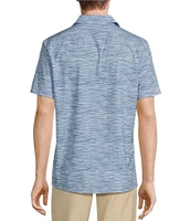 Rowm Rec + Relax Short Sleeve Performance Textured Solid Shirt