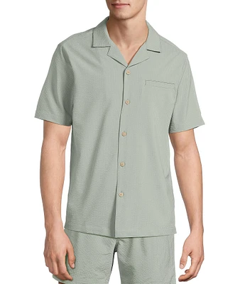 Rowm Seersucker Cabana Woven Top