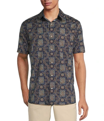 Rowm Short Sleeve Bandana Print Shirt