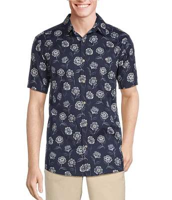 Rowm Short Sleeve Desert Flower Print Shirt