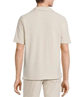 Rowm Short Sleeve Geo Terry Camp Shirt