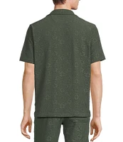 Rowm Short Sleeve Geo Terry Camp Shirt