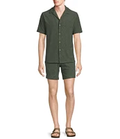 Rowm Short Sleeve Geo Terry Camp Shirt