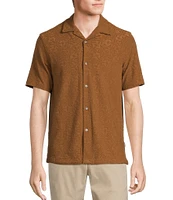Rowm Short Sleeve Geo Terry Camp Shirt