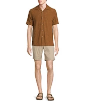 Rowm Short Sleeve Geo Terry Camp Shirt