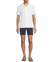 Rowm Short Sleeve Geo Terry Camp Shirt