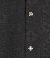 Rowm Short Sleeve Geo Terry Camp Shirt