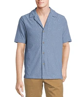 Rowm Short Sleeve Geo Terry Camp Shirt