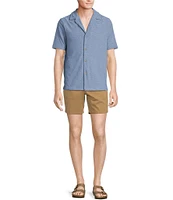 Rowm Short Sleeve Geo Terry Camp Shirt