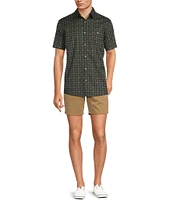 Rowm Short Sleeve Large Diamond Circle Print Shirt