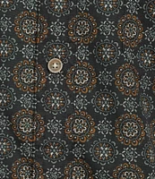 Rowm Short Sleeve Large Diamond Circle Print Shirt