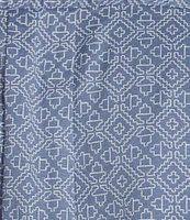 Rowm Short Sleeve Large Zigzag Print Shirt