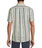 Rowm Short Sleeve Western Stripe Print Shirt