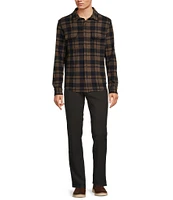 Rowm The Keeper Long Sleeve Plaid Button Down Knit Shirt