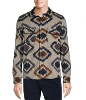 Rowm The Keeper Long Sleeve Southwestern Jacquard Button Down Knit Shirt