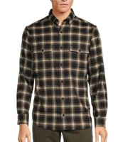 Rowm The Lodge Collection Flannel Medium Plaid Button Down Shirt