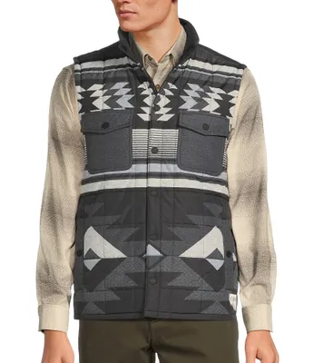 Rowm The Lodge Collection Southwest Print Reversible Vest