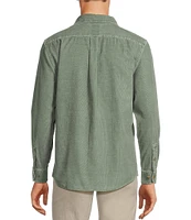 Rowm The Nomad Long Sleeve Garment Dyed Solid Washed Corduroy Shirt