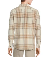 Rowm The Nomad Long Sleeve Plaid Washed Corduroy Shirt