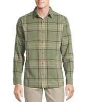 Rowm The Nomad Long Sleeve Plaid Washed Corduroy Shirt