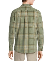 Rowm The Nomad Long Sleeve Plaid Washed Corduroy Shirt