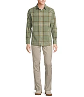 Rowm The Nomad Long Sleeve Plaid Washed Corduroy Shirt