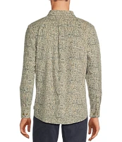 Rowm The Nomad Long Sleeve Woodland Print Washed Corduroy Shirt