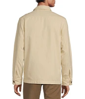 Rowm The Rambler Long Sleeve Garment Dyed Canvas Solid Shirt Jacket