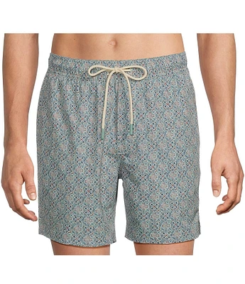 Rowm Tile Print 6#double; Swim Trunks