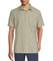Rowm Tourister Rec & Relax Short Sleeve Diamond Print Shirt