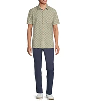 Rowm Tourister Rec & Relax Short Sleeve Diamond Print Shirt