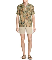 Rowm's Outsider's Oasis Short Sleeve Ikap Tropical Print Shirt