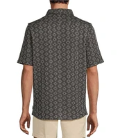Rowm's Outsider's Oasis Short Sleeve Jacquard Weekender Coatfront
