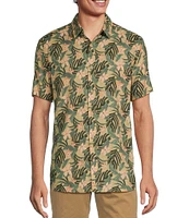 Rowm's Outsider's Oasis Short Sleeve Medium Floral Print Shirt