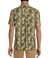 Rowm's Outsider's Oasis Short Sleeve Medium Floral Print Shirt