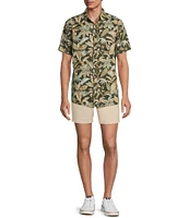 Rowm's Outsider's Oasis Short Sleeve Palm Print Shirt