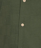 Rowm's Outsider's Oasis Short Sleeve Textured Solid Shirt