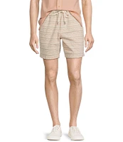 Rowm's Outsider's Oasis Slub Striped 7#double; Inseam Shorts