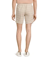 Rowm's Outsider's Oasis Slub Striped 7#double; Inseam Shorts