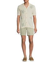 Rowm's Outsider's Oasis Solid Drawstring Corduroy Dyed Solid 7#double; Inseam Shorts