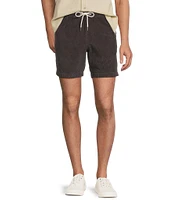 Rowm's Outsider's Oasis Solid Drawstring Corduroy Dyed Solid 7#double; Inseam Shorts