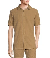 Rowm's Tourister Short Sleeve Solid Waffle Shirt