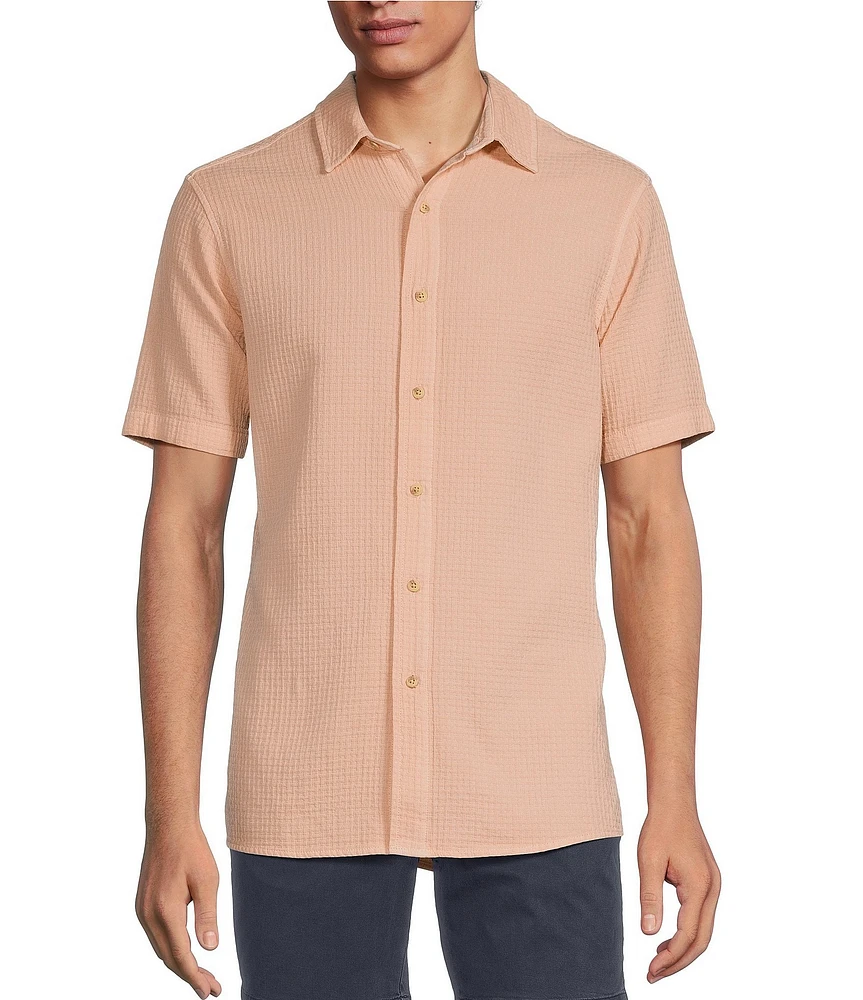 Rowm's Tourister Short Sleeve Solid Waffle Shirt